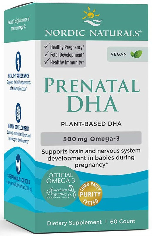 Prenatal DHA Vegan, 500mg - 60 softgels - Sense42 Beauty and Health