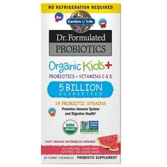 Dr. Formulated Probiotics Organic Kids+, Watermelon - 30 chewables - Sense42 Beauty and Health