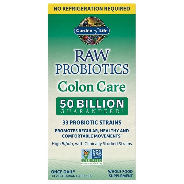 Raw Probiotics Colon Care - 30 vcaps - Sense42 Beauty and Health