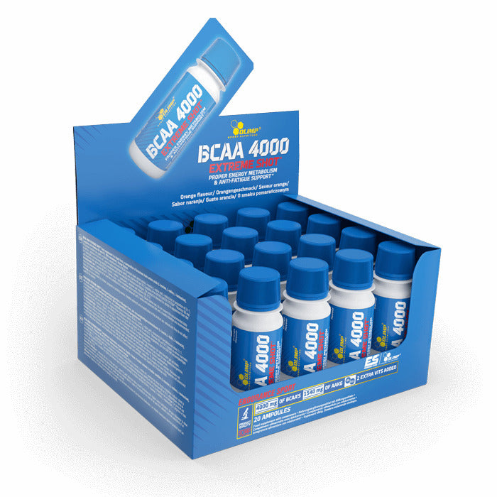 BCAA 4000 Extreme Shot, Orange - 20 x 60 ml. - Sense42 Beauty and Health