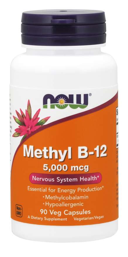 Methyl B-12, 5000mcg - 90 vcaps - Sense42 Beauty and Health