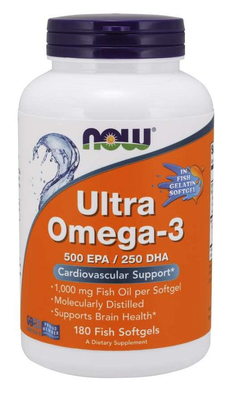 Ultra Omega-3 (In Fish Gelatin Softgels) - 180 fish softgels - Sense42 Beauty and Health