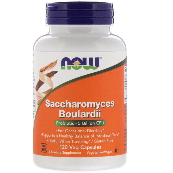 NOW Foods Saccharomyces Boulardii - 120 vcaps - Sense42 Beauty and Health