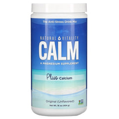 Natural Calm Plus Calcium, Unflavored - 454g - Sense42 Beauty and Health