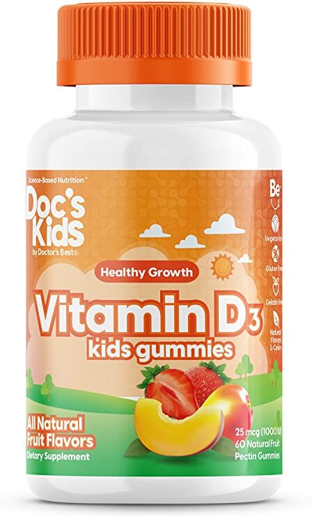 Vitamin D3 Kid's Gummies, Fruit Flavours - 60 gummies - Sense42 Beauty and Health