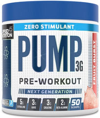 Pump 3G Pre-Workout (Zero Stimulant), Fruit Burst (EAN 634158794346) - 375g - Sense42 Beauty and Health