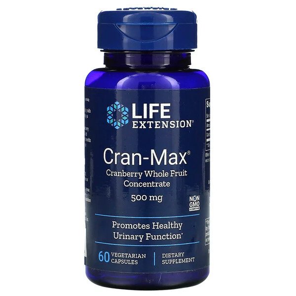Cran-Max Cranberry Whole Fruit Concentrate, 500mg - 60 vcaps - Sense42 Beauty and Health
