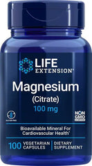 Magnesium (Citrate), 100mg - 100 vcaps - Sense42 Beauty and Health
