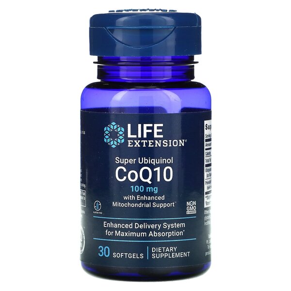Super Ubiquinol CoQ10 with Enhanced Mitochondrial Support, 100mg - 30 softgels - Sense42 Beauty and Health