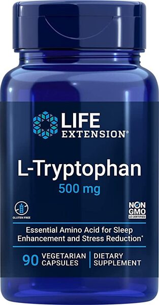 L-Tryptophan, 500mg - 90 vcaps - Sense42 Beauty and Health