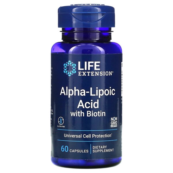Alpha-Lipoic Acid with Biotin - 60 caps - Sense42 Beauty and Health