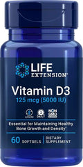 Vitamin D3, 5000IU - 60 softgels - Sense42 Beauty and Health