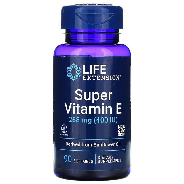 Super Vitamin E, 268mg - 90 softgels - Sense42 Beauty and Health