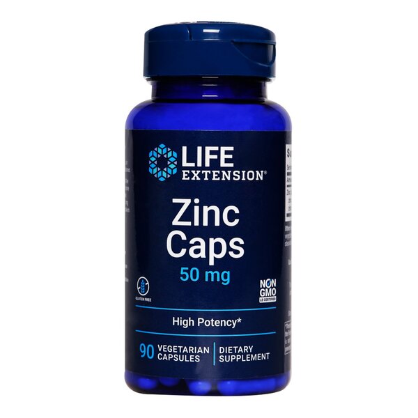 Zinc Caps, 50mg - 90 vcaps - Sense42 Beauty and Health