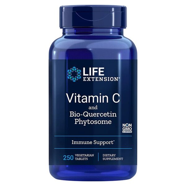 Vitamin C and Bio-Quercetin Phytosome - 250 vegetarian tabs - Sense42 Beauty and Health