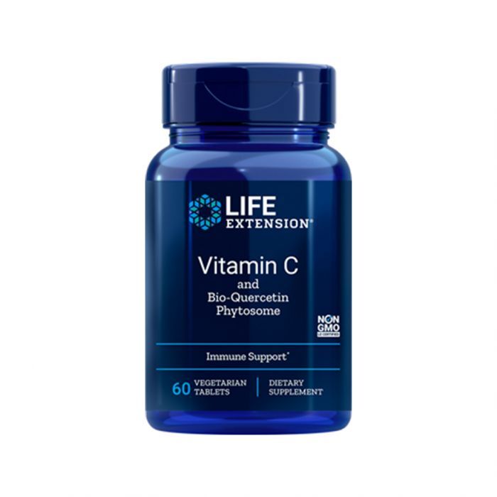 Vitamin C and Bio-Quercetin Phytosome - 60 vegetarian tabs - Sense42 Beauty and Health