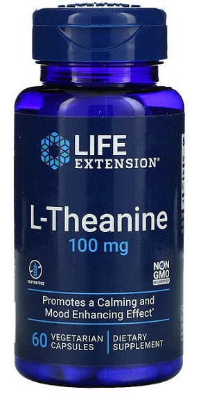 L-Theanine, 100mg - 60 vcaps - Sense42 Beauty and Health