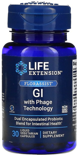 Florassist GI with Phage Technology - 30 liquid vcaps - Sense42 Beauty and Health