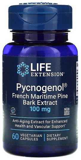 Pycnogenol French Maritime Pine Bark Extract, 100mg - 60 vcaps - Sense42 Beauty and Health