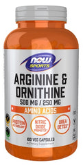 Arginine & Ornithine, 500/250 - 100 vcaps - Sense42 Beauty and Health