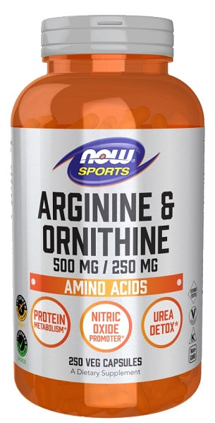 Arginine & Ornithine, 500/250 - 250 vcaps - Sense42 Beauty and Health