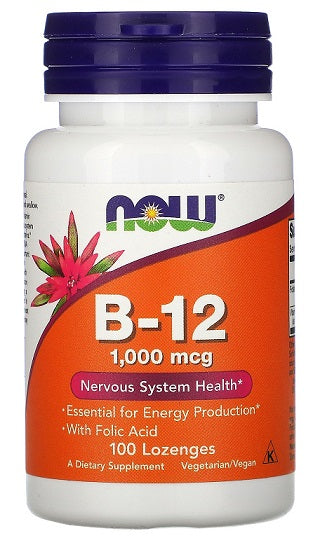 Vitamin B-12, 1000mcg - 100 lozenges - Sense42 Beauty and Health