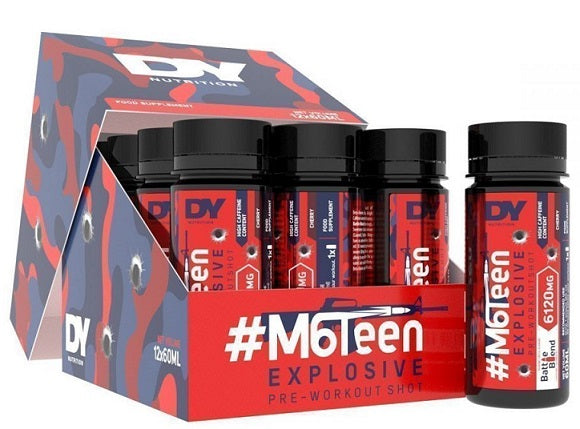 #M6Teen Explosive Pre-Workout Shot, Cherry - 12 x 60ml. - Sense42 Beauty and Health