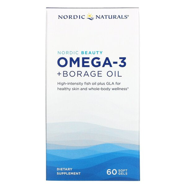 Nordic Beauty Omega-3 + Borage Oil - 60 softgels - Sense42 Beauty and Health