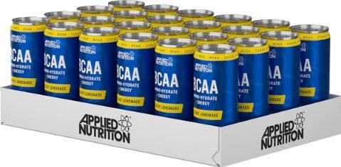BCAA Amino-Hydrate + Energy Cans, Cloudy Lemonade - 24 x 330 ml. - Sense42 Beauty and Health