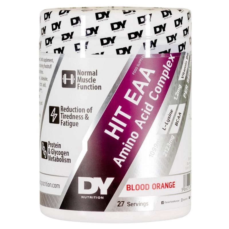 Dorian Yates HIT EAA Amino Acid Complex Blood Orange - 360g - Sense42 Beauty and Health