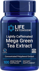 Lightly Caffeinated Mega Green Tea Extract - 100 vcaps - Sense42 Beauty and Health