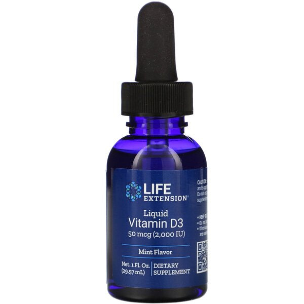 Liquid Vitamin D3, 50mcg (Mint) - 29 ml. - Sense42 Beauty and Health