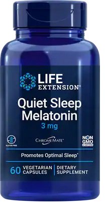 Quiet Sleep Melatonin, 3mg - 60 vcaps - Sense42 Beauty and Health