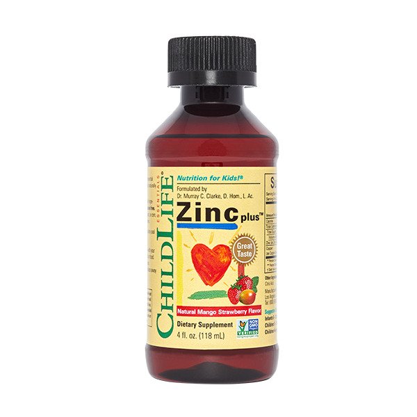 Zinc Plus, Natural Mango Strawberry - 118 ml. - Sense42 Beauty and Health
