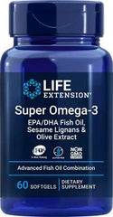 Super Omega-3 EPA/DHA with Sesame Lignans & Olive Extract - 60 softgels - Sense42 Beauty and Health