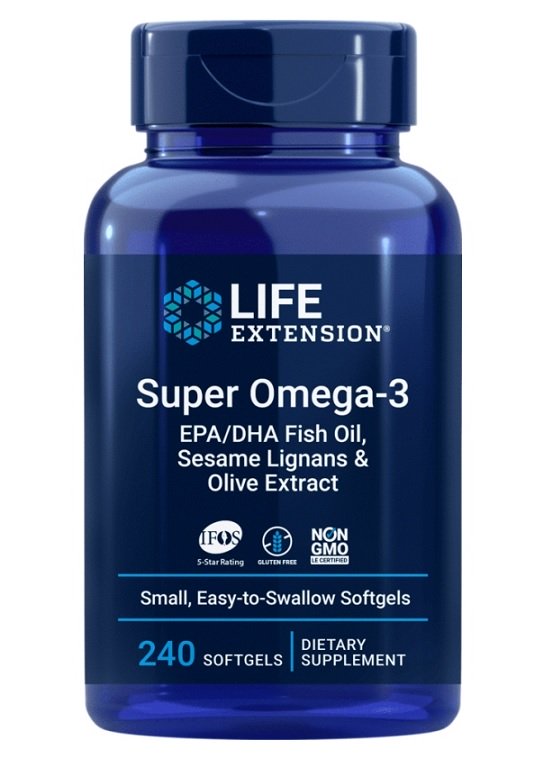 Super Omega-3 EPA/DHA with Sesame Lignans & Olive Extract - 240 softgels - Sense42 Beauty and Health