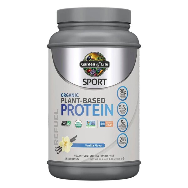 Sport Organic Plant-Based Protein, Vanilla - 806g - Sense42 Beauty and Health