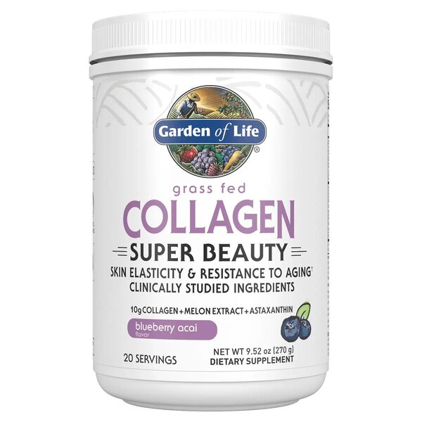 Grass Fed Collagen Super Beauty, Blueberry Acai - 270g - Sense42 Beauty and Health