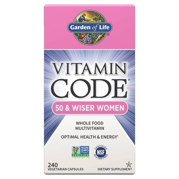 Vitamin Code 50 & Wiser Women - 240 vcaps - Sense42 Beauty and Health