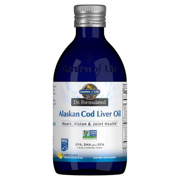 Dr. Formulated Alaskan Cod Liver Oil, Lemon - 400 ml. - Sense42 Beauty and Health