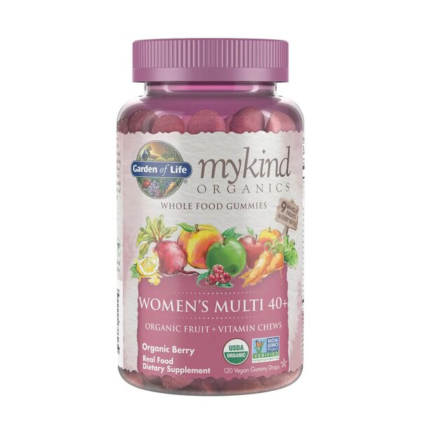 Mykind Organics Women's Multi 40+ Gummies, Organic Berry - 120 vegan gummy drops - Sense42 Beauty and Health
