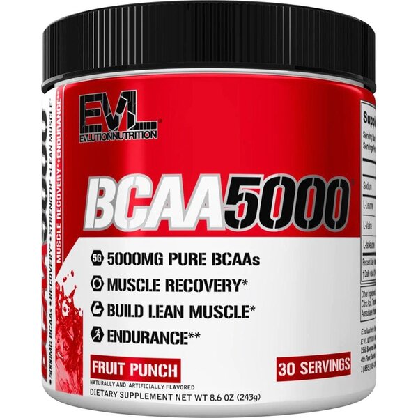 BCAA 5000, Fruit Punch - 243g - Sense42 Beauty and Health