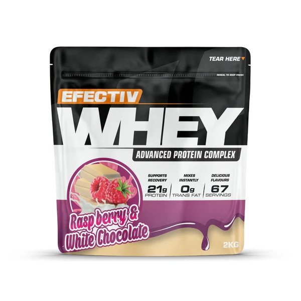 Whey Protein, Raspberry & White Chocolate - 2000g - Sense42 Beauty and Health