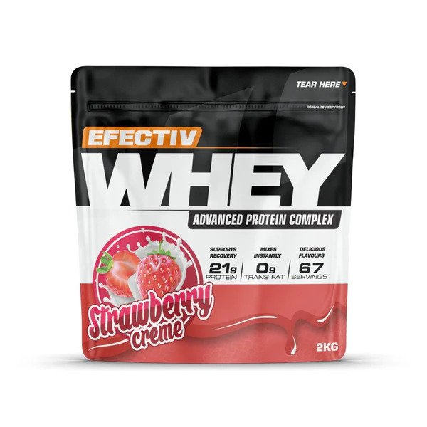 Whey Protein, Strawberry Creme - 2000g - Sense42 Beauty and Health