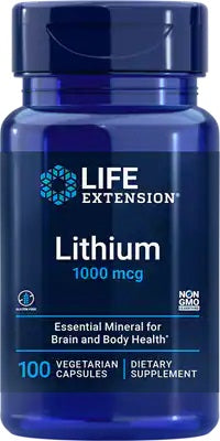 Lithium, 1000mcg - 100 vcaps - Sense42 Beauty and Health