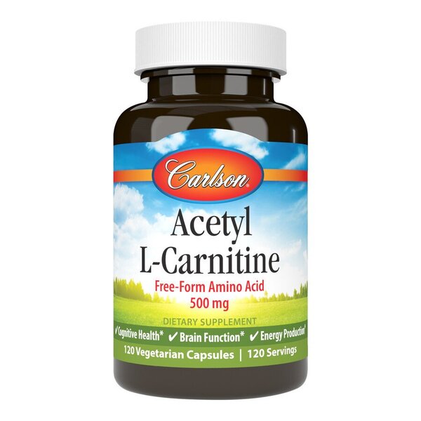 Acetyl L-Carnitine, 500mg - 120 vcaps - Sense42 Beauty and Health