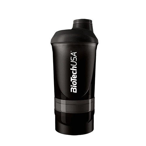 Wave+ Shaker, Black Smoke - 600 ml. (+ 200 ml.+ 150 ml.) - Sense42 Beauty and Health