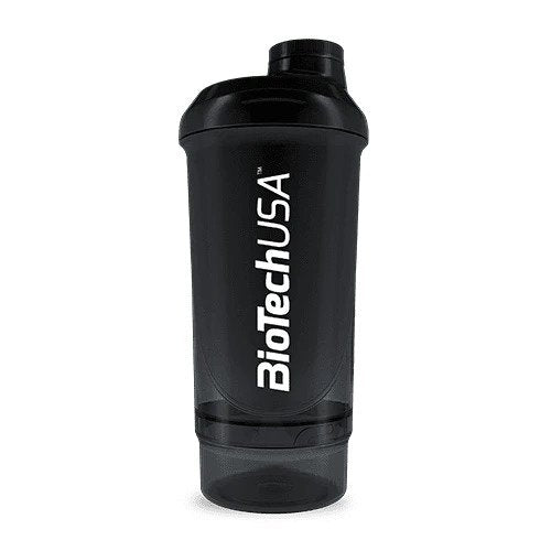 Wave+ Shaker, Black Smoke - 500 ml. (+ 150 ml.) - Sense42 Beauty and Health