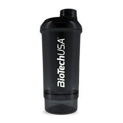 Wave+ Shaker, Black Smoke - 500 ml. (+ 150 ml.) - Sense42 Beauty and Health