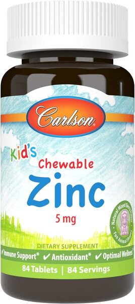 Kid's Chewable Zinc, Natural Mixed Berry - 84 tablets - Sense42 Beauty and Health